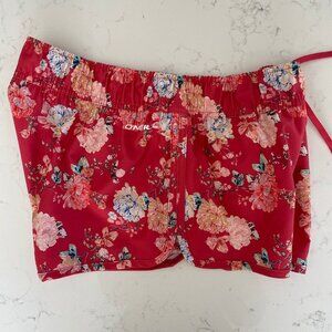 O'Neill Hyperfreak Floral Print Pull On Poly Blend Board Shorts Multi Color Sz M